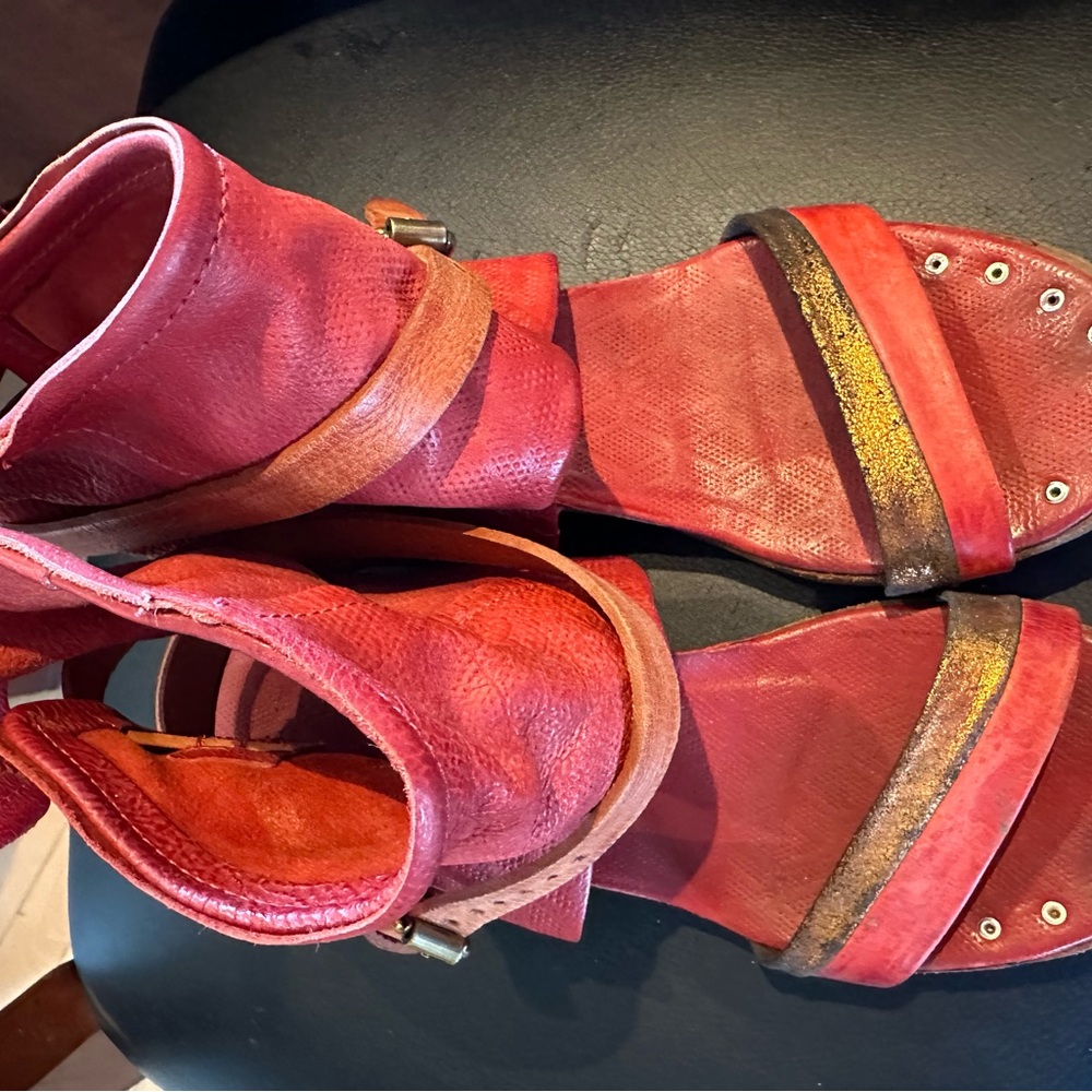 AS 98 funky red gladiator sandals